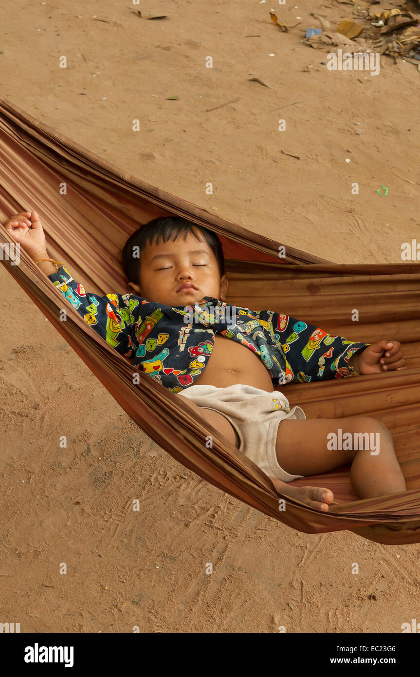 Tempo assonnato in Angkor Thom, Siem Reap, Cambogia Foto Stock