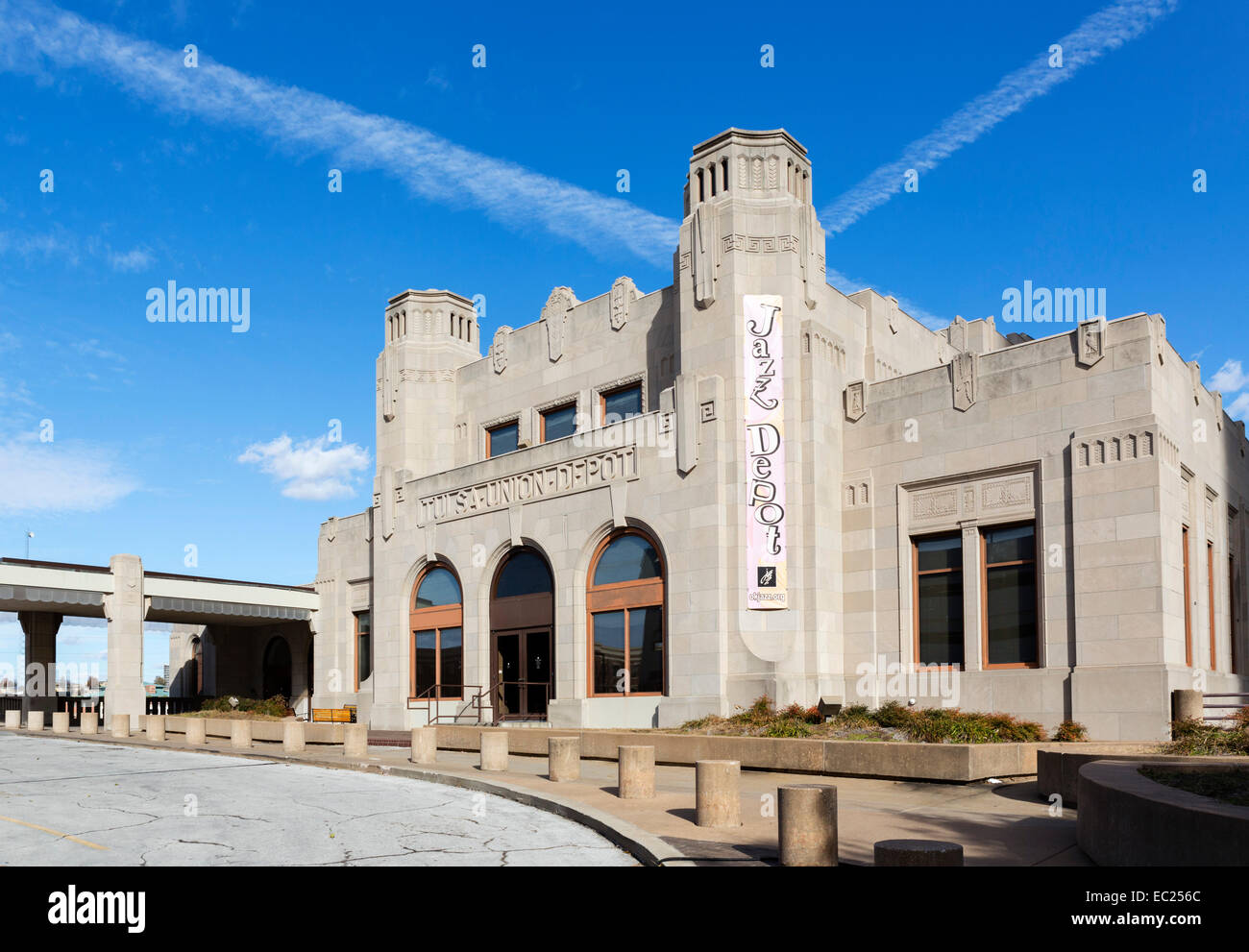 Il Tulsa Art-Deco Unione Depot, Tulsa, Oklahoma, Stati Uniti d'America Foto Stock