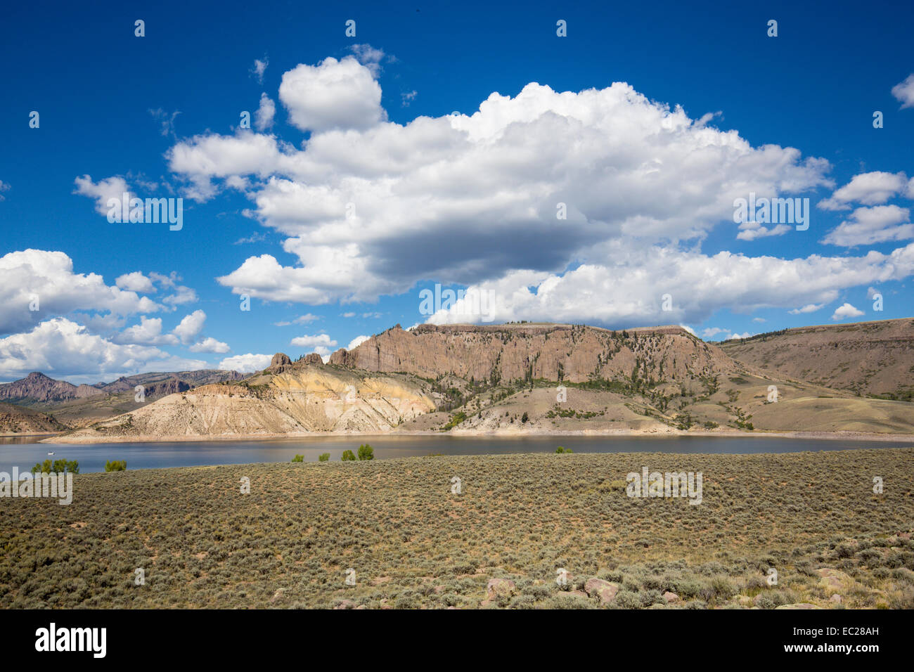 Dillon pinnacoli e Gunnison River lungo la Route 50 nelle Montagne Rocciose del Colorado Foto Stock