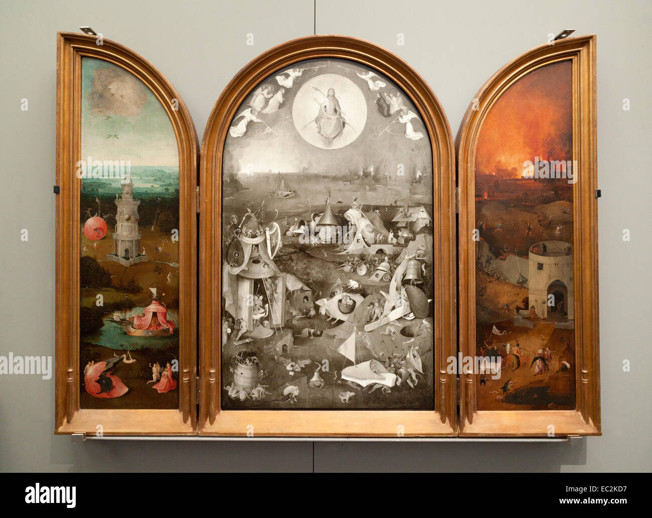 ' L'ultima sentenza ' olio su pannello,1500-1505,XVI secolo l'arte, dall'inizio artista olandese, Hieronymus Bosch, Groeninge Museum, Bruges, Belgio Foto Stock