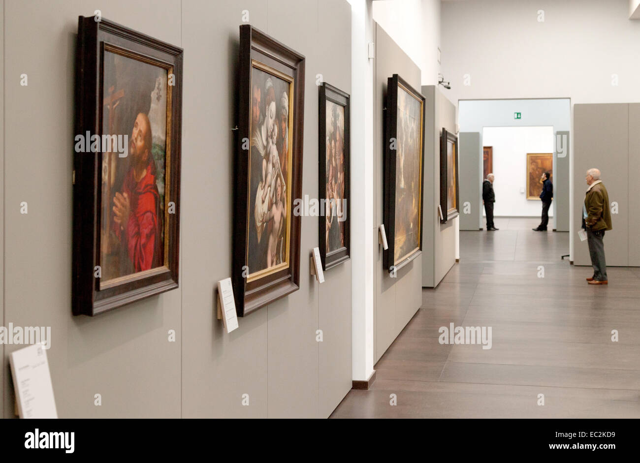 Bruges Groeninge Museum; interno del Groeninge Museum di Bruges (Brugge ), Belgio, Europa Foto Stock