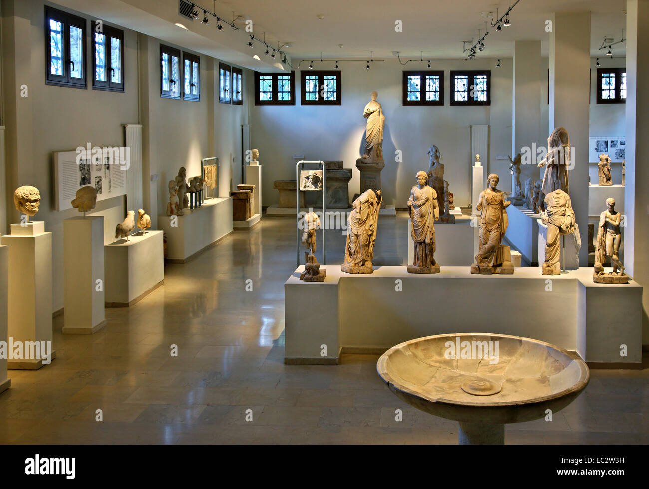 Museo archeologico di antica Dion, Comune di Olympus - Dion, Pieria, Macedonia, Grecia Foto Stock