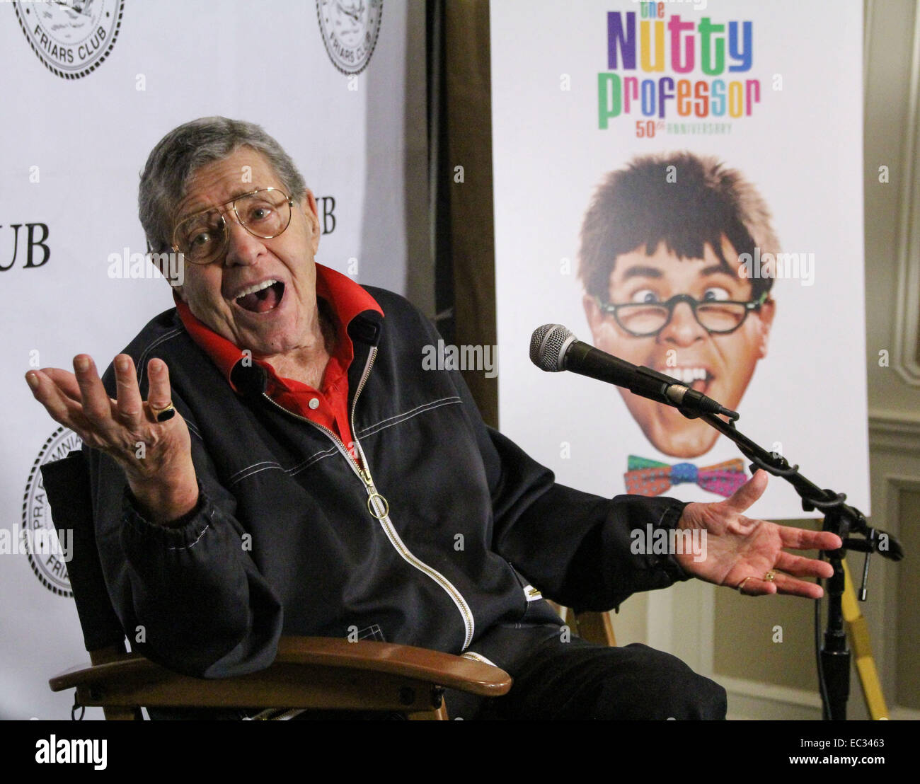 Jerry Lewis assiste i frati Club celebrazione di Jerry Lewis e il cinquantesimo anniversario della 'Il professore matto" a New York Frati Club con: Jerry Lewis dove: New York, Stati Uniti quando: 05 Jun 2014 Foto Stock