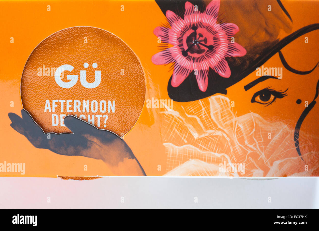 Gü budini 3 mango e frutto della passione mini cheesecake - azienda pomeriggio piacere Foto Stock