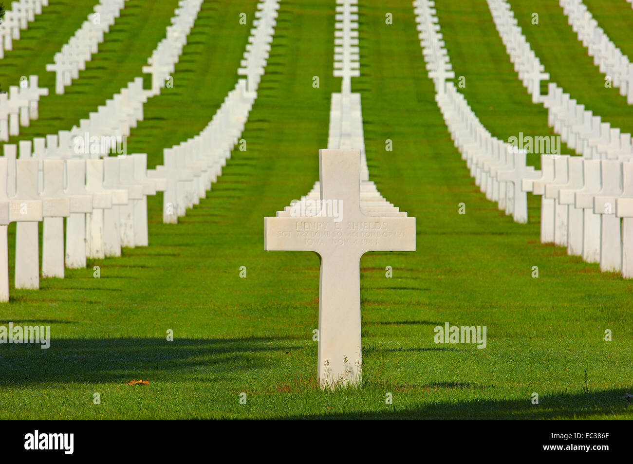 Cimitero e memoriale americano a Firenze della Seconda, World War Memorial, Firenze, Toscana, Italia, Europa Foto Stock