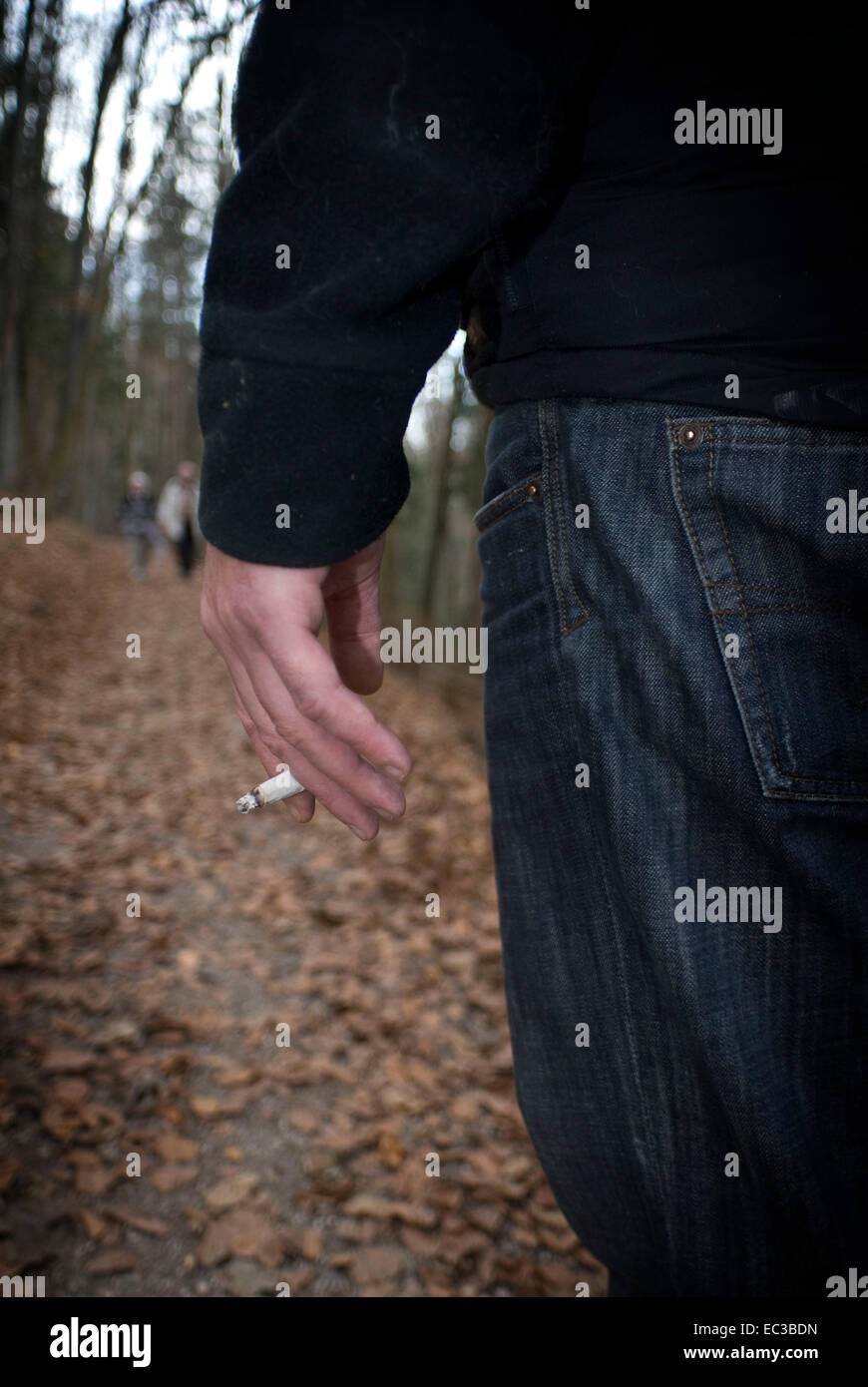 Smoker in natura Foto Stock