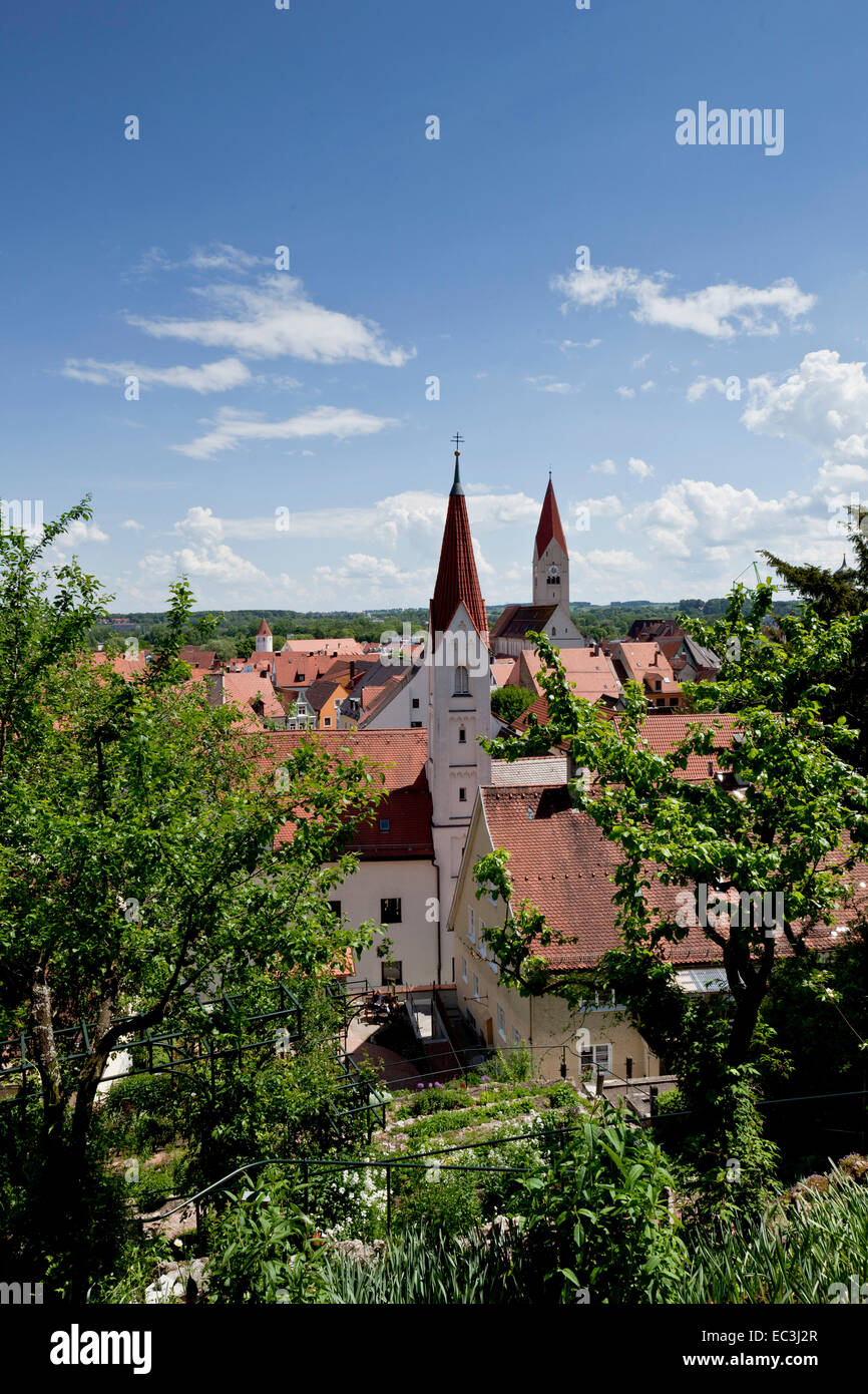 La città di Kaufbeuren in Baviera Foto Stock