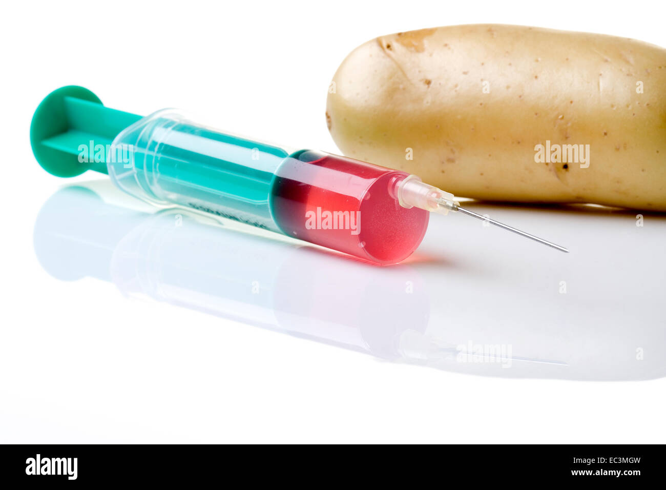 Ingegneria genetica sul cibo Foto Stock