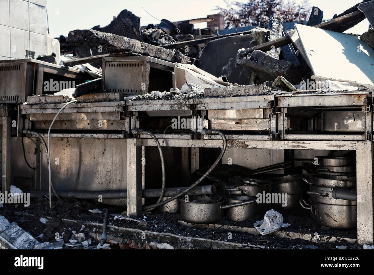 incendio doloso Foto Stock