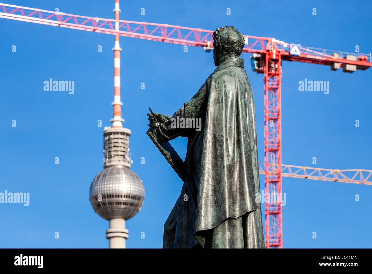 Fernsehturm di Berlino Foto Stock