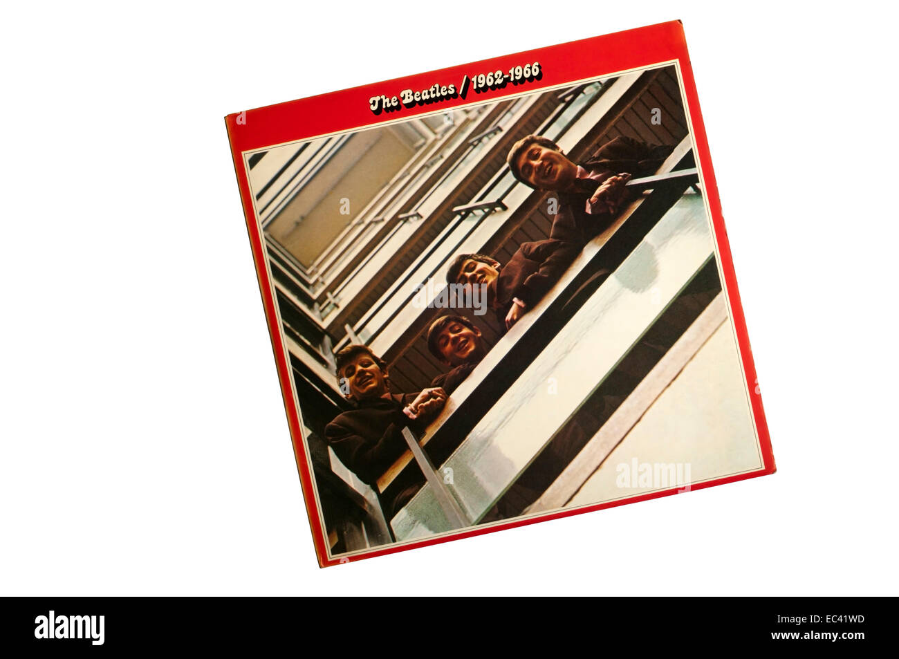 Conosciuta anche come "l'Album rosso", il Beatles 1962-1966 è una compilazione album pubblicato nel 1973. Foto Stock