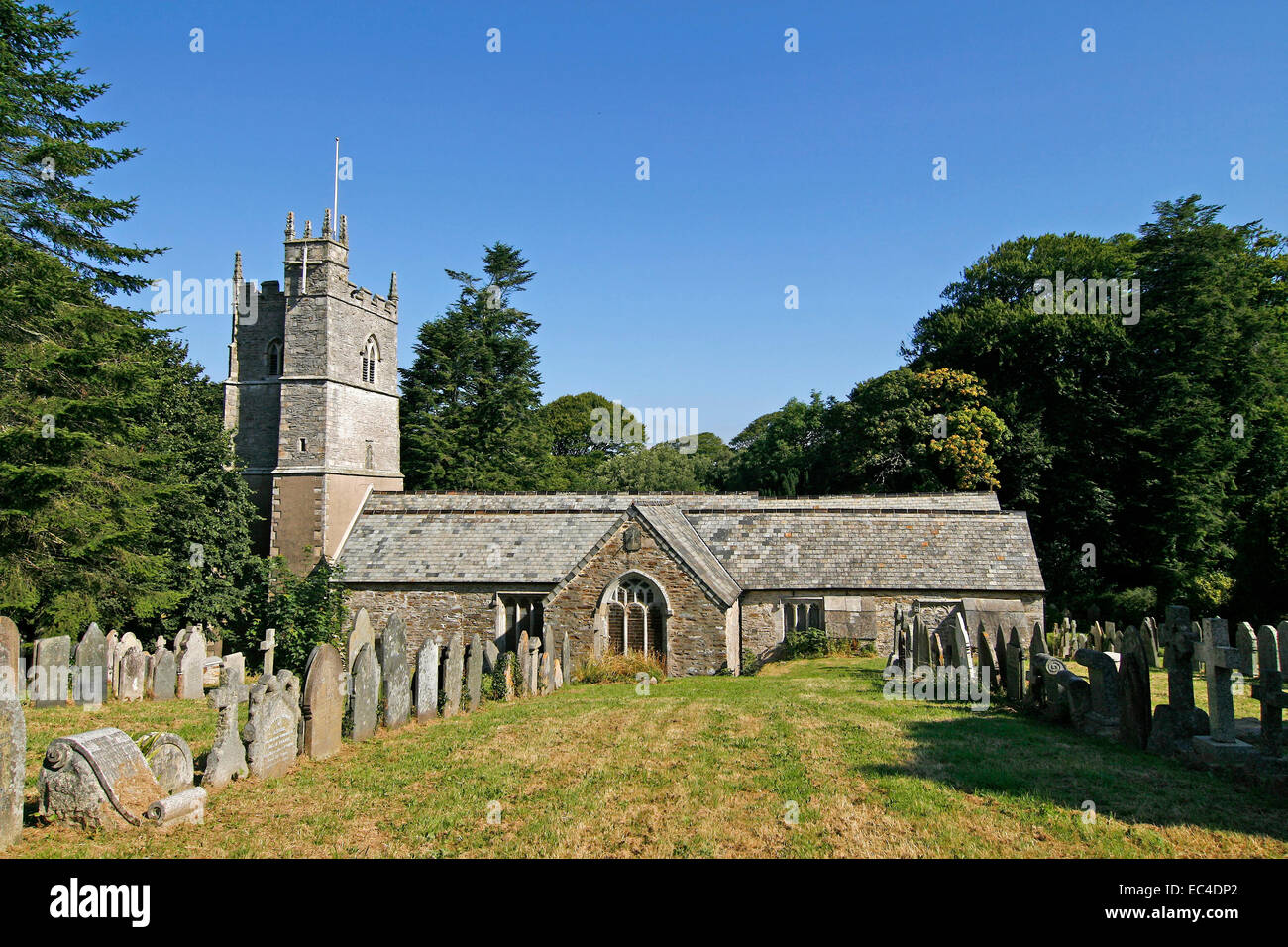 Looe, St Martins Chiesa Parrocchiale, Cornwall, Southwest England, Regno Unito, Europa Foto Stock