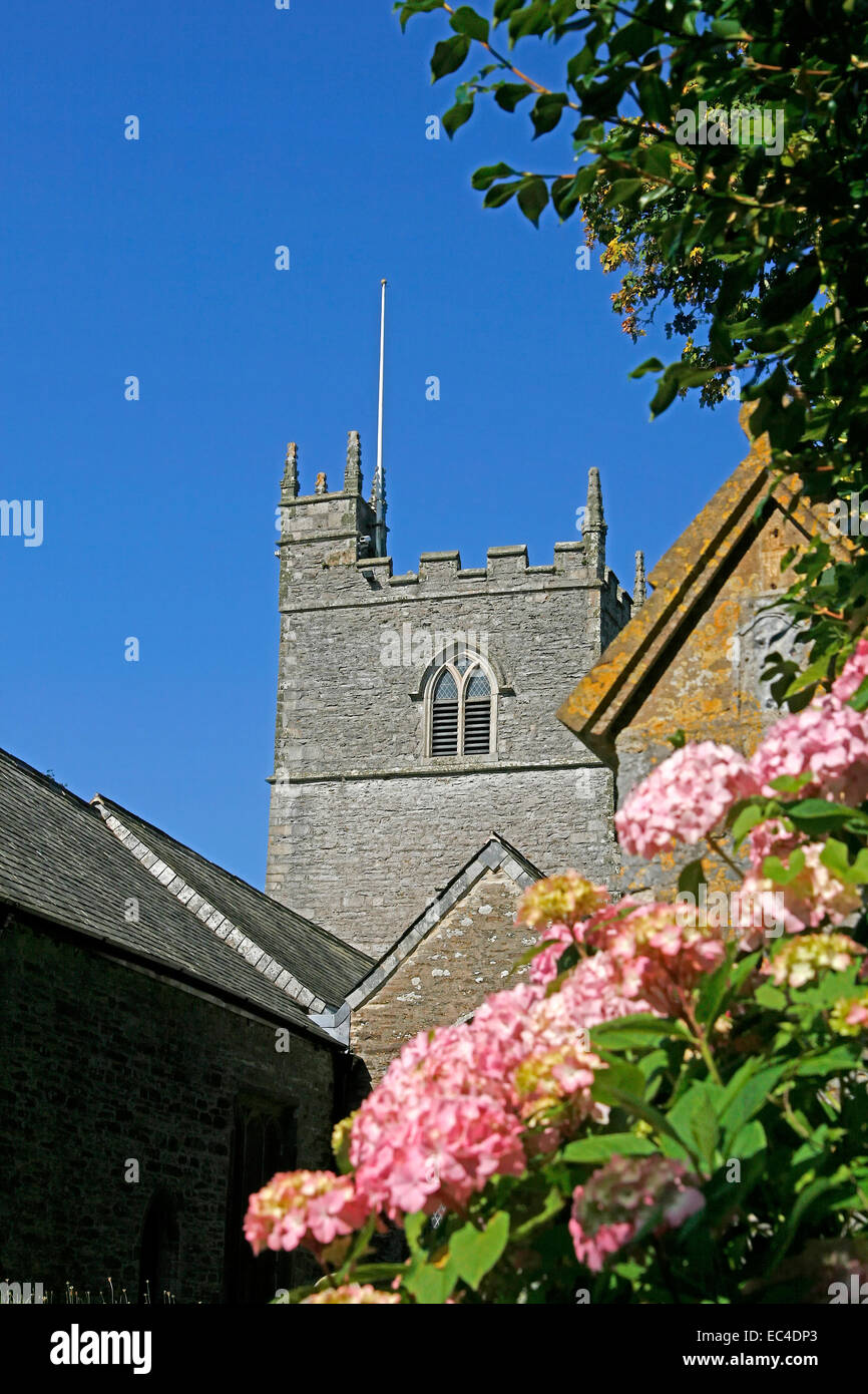 Looe, St Martins Chiesa Parrocchiale, Cornwall, Southwest England, Regno Unito, Europa Foto Stock