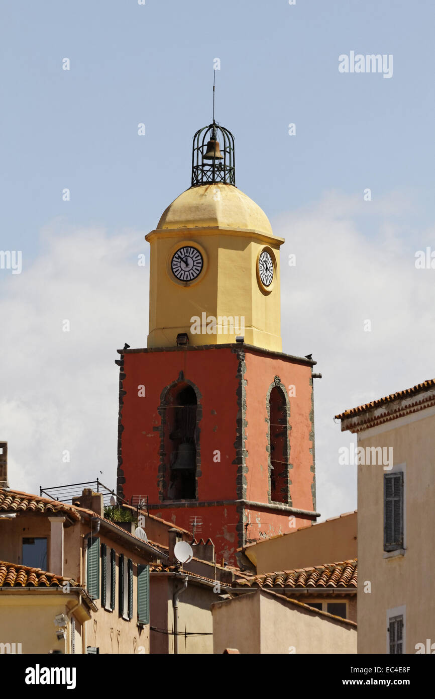 Saint Tropez chiesa parrocchiale Eglise paroissiale Notre-Dame-de-l Assomption dal XVI secolo la Costa Azzurra Costa Azzurra Foto Stock