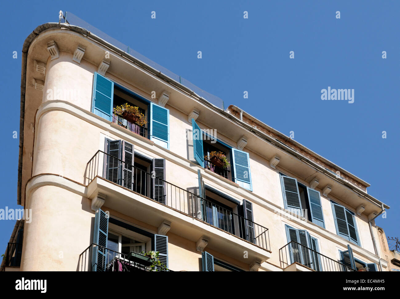 Edificio, Carrer de Sant Nicolau, Palma di Maiorca, SPAGNA Foto Stock