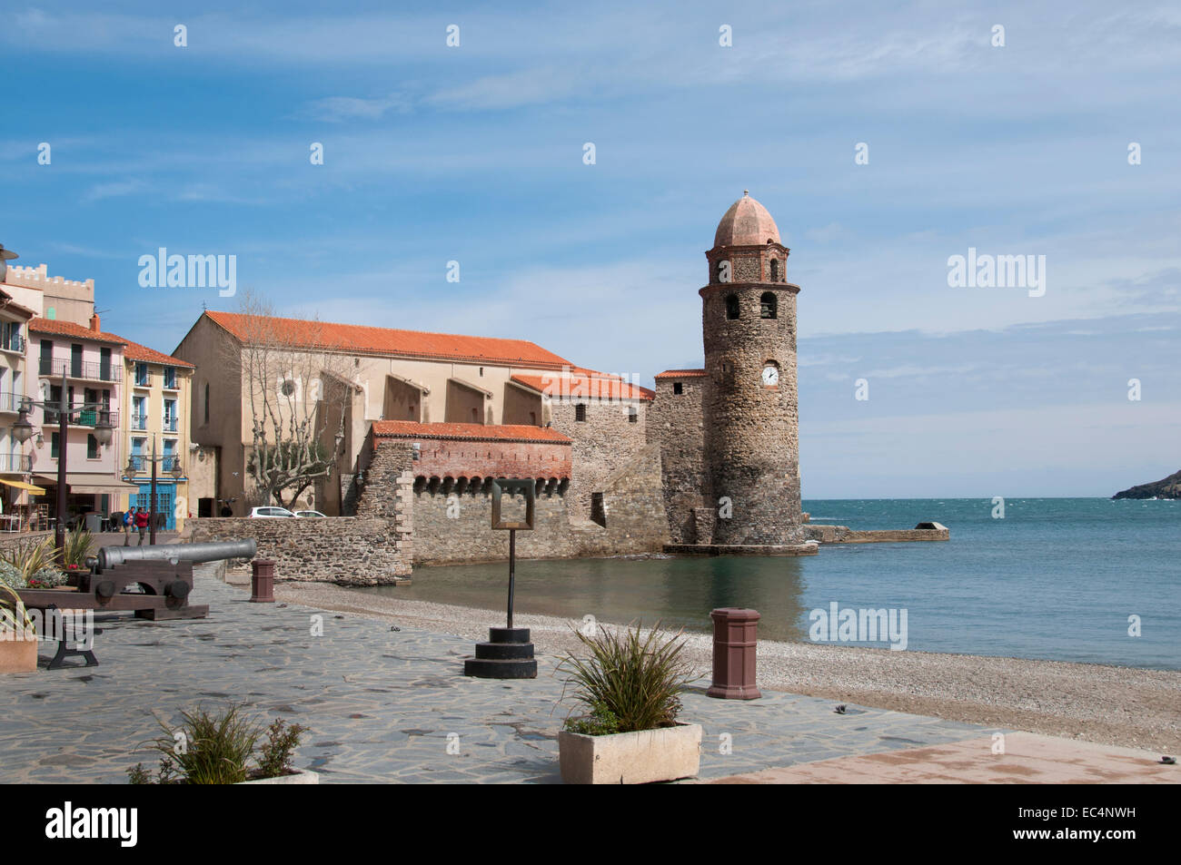 Collioure Francia Languedoc Roussillon porto francese Foto Stock