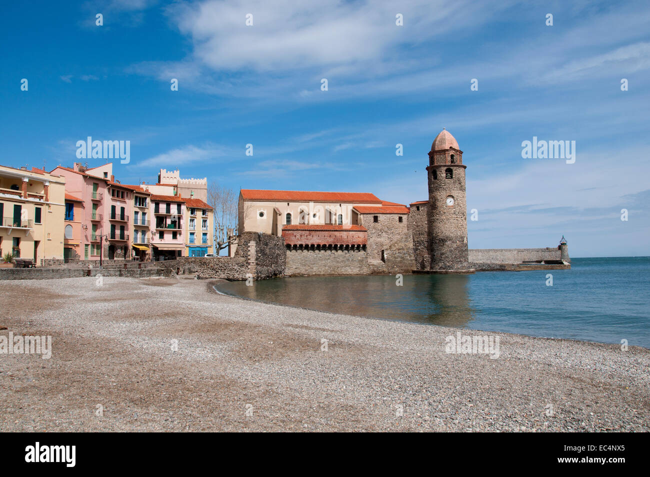 Collioure Francia Languedoc Roussillon porto francese Foto Stock