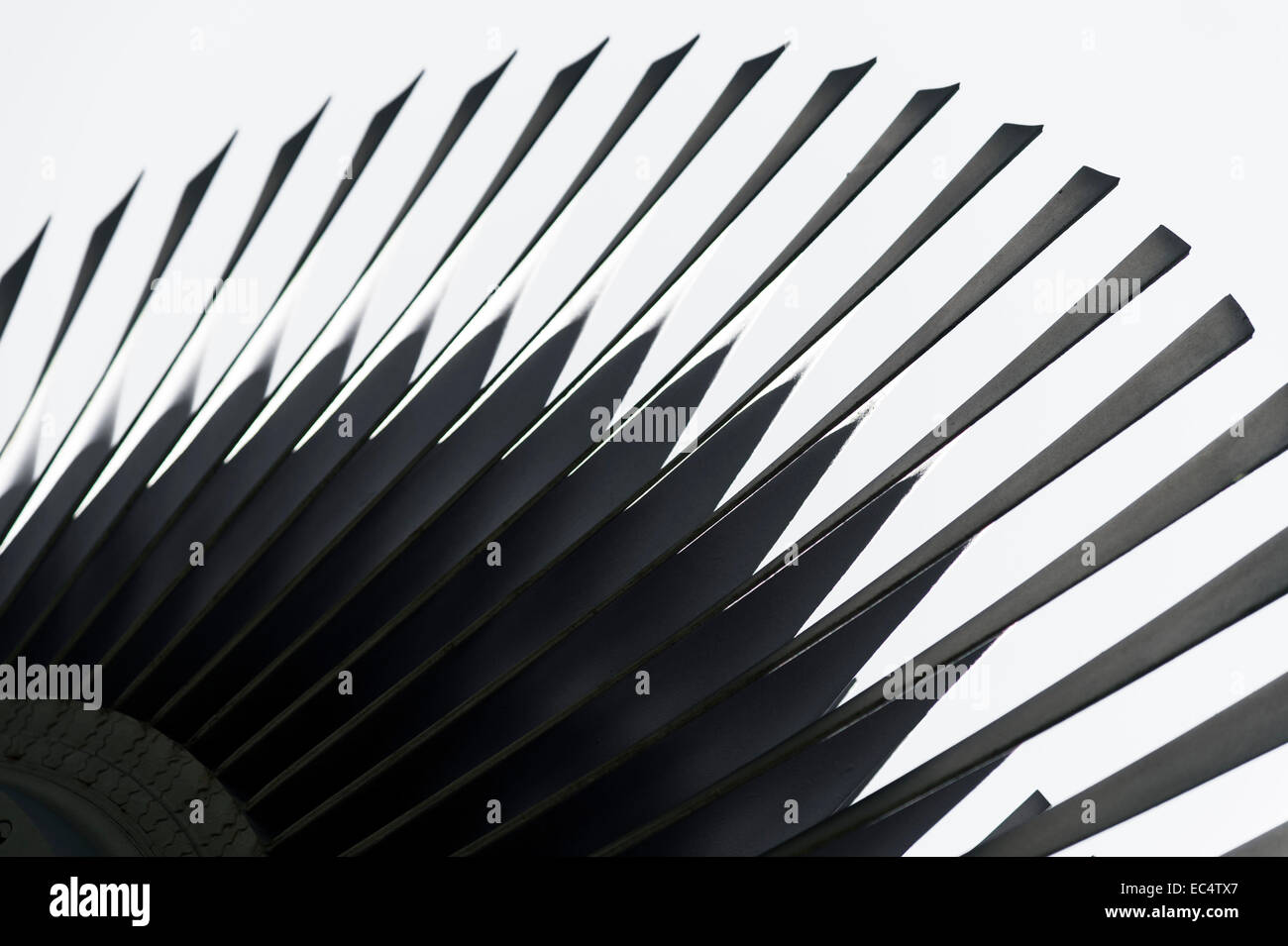 Le pale del rotore di una turbina Foto Stock