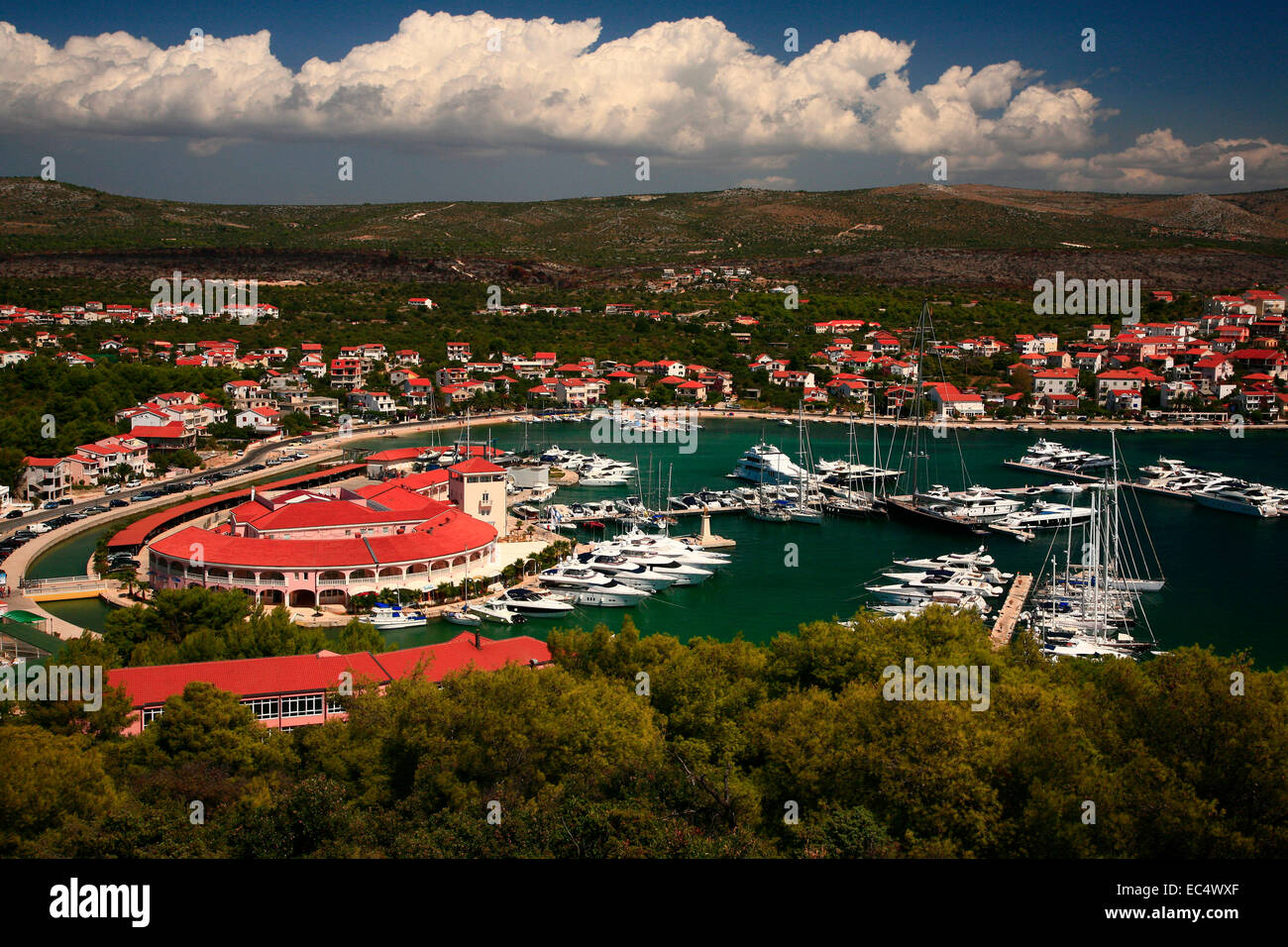 Croazia, Nord-Dalmatien, Marina Frapa Rogoznica Foto Stock