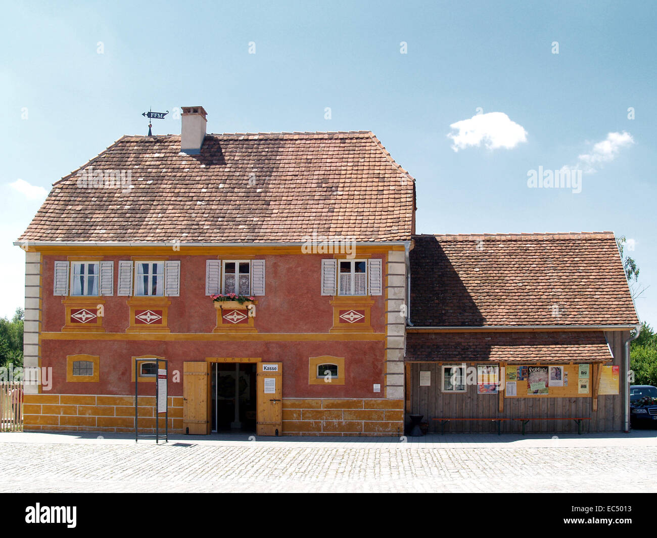 Bin casa di Franconia museo all'aperto di Bad Windsheim, Baviera, Germania, Europa Foto Stock