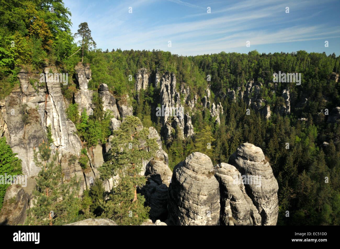 ARRAMPICATA SU ROCCIA Foto Stock