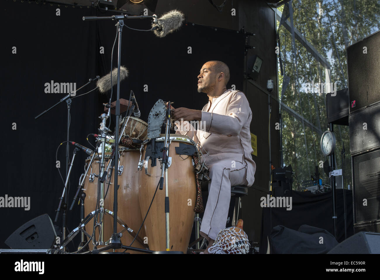 Mulatu Astatke a Pori Jazz 2014 Foto Stock