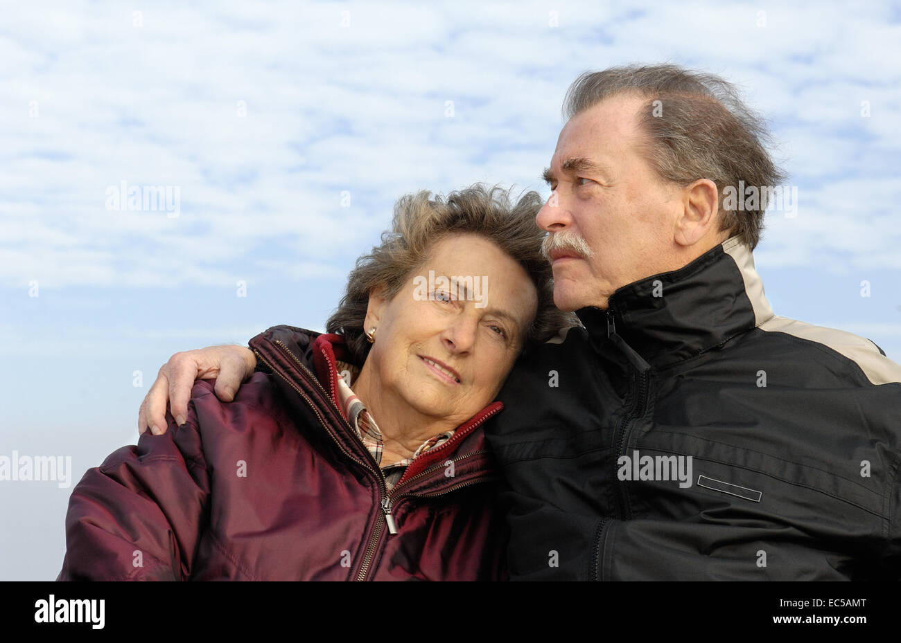 Felice Coppia senior Foto Stock