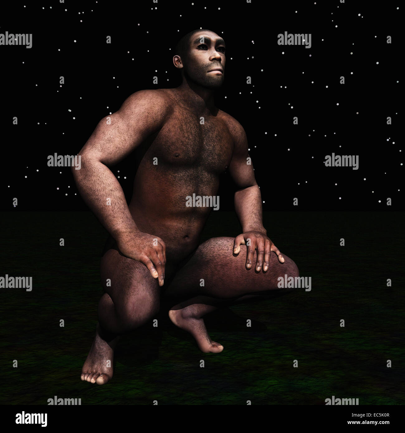 Homo Erectus Foto Stock