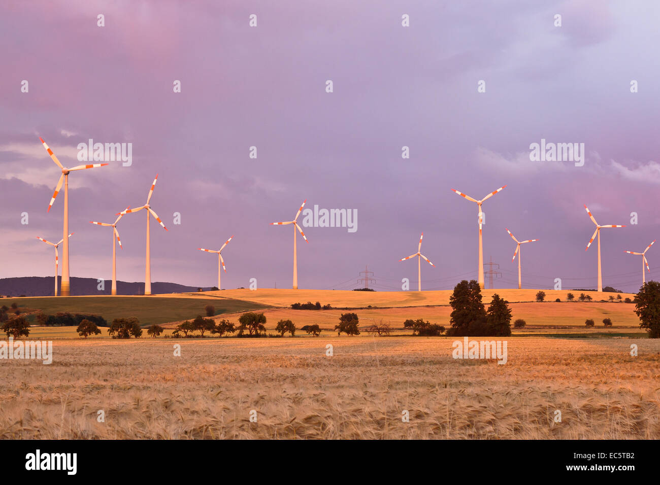 Wind power station Foto Stock