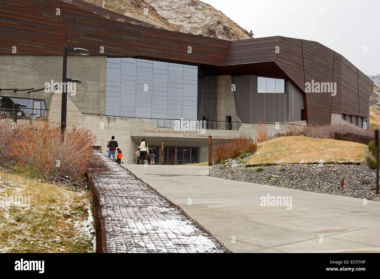 Salt Lake City, Utah - Il Museo di Storia Naturale dello Utah al Rio Tinto centro sull'Università dello Utah campus. Foto Stock