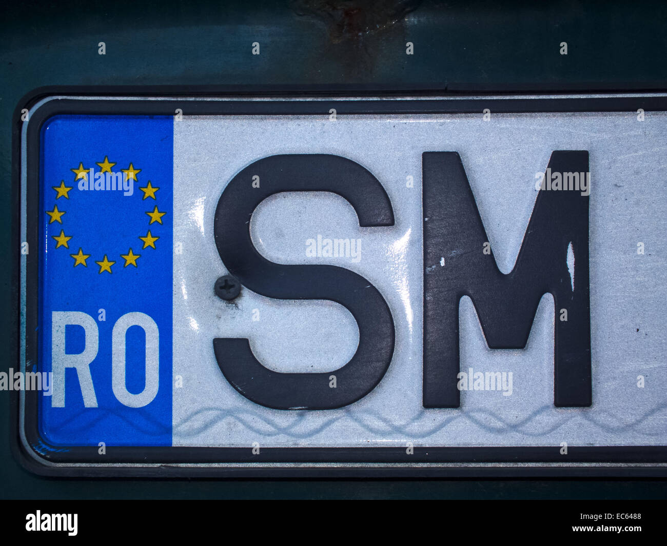 Adesivi per targa di immatricolazione, bandiera Romania RO