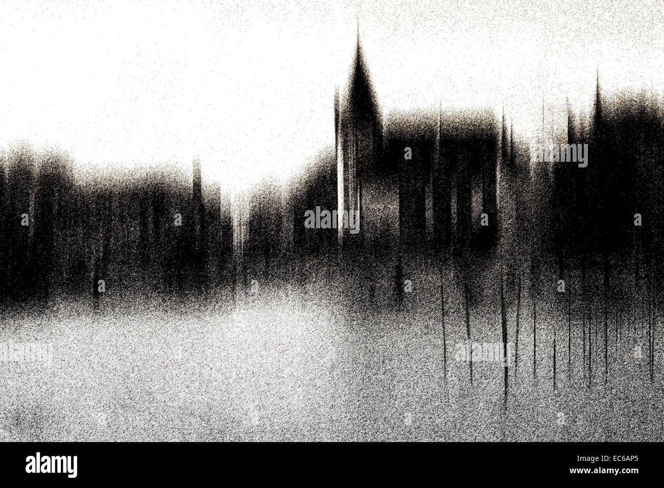 Castello d'acqua surreale Foto Stock