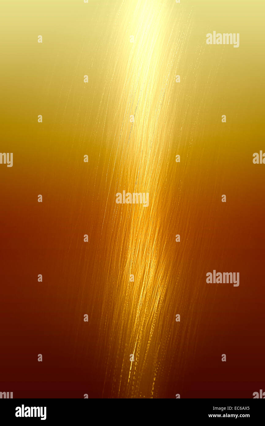 Pioggia illuminata Foto Stock