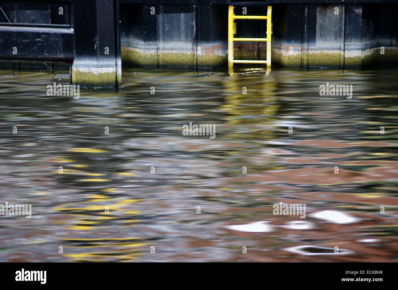 Quay wall abstract Foto Stock
