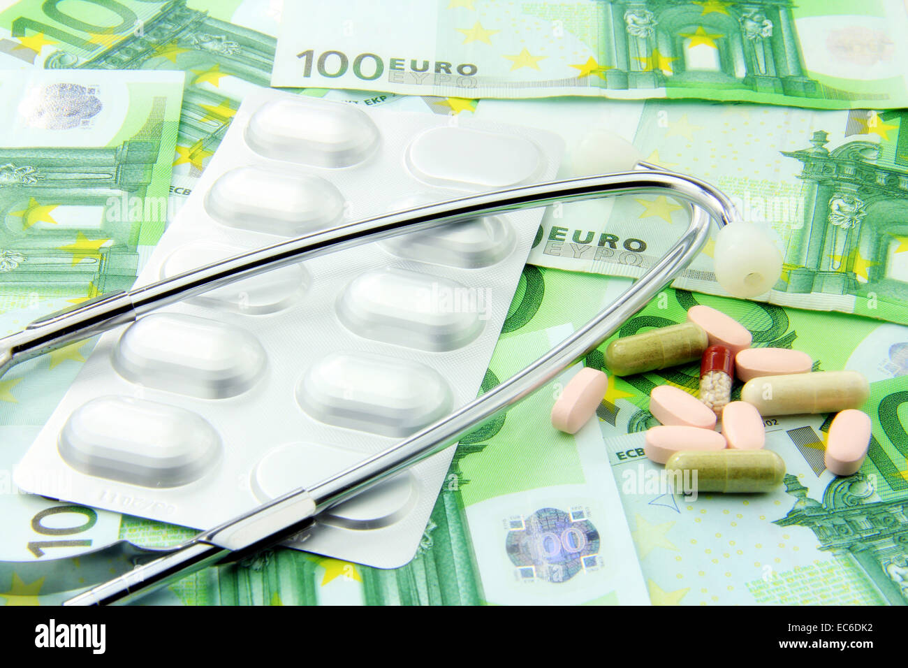 Un concetto di costosi healthcare Foto Stock