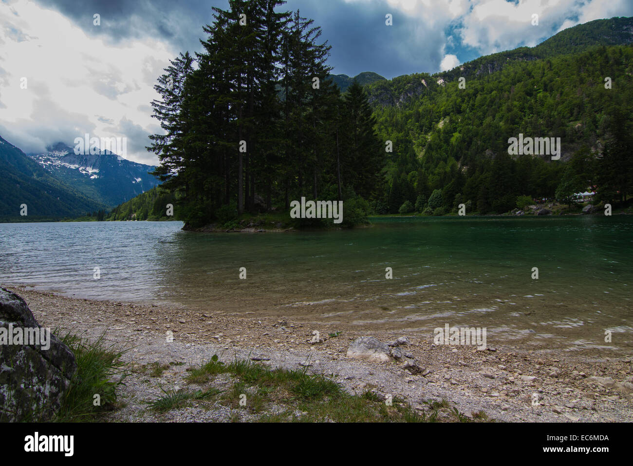 Il lago di Predil. Provincia di Udine.Italia Foto Stock