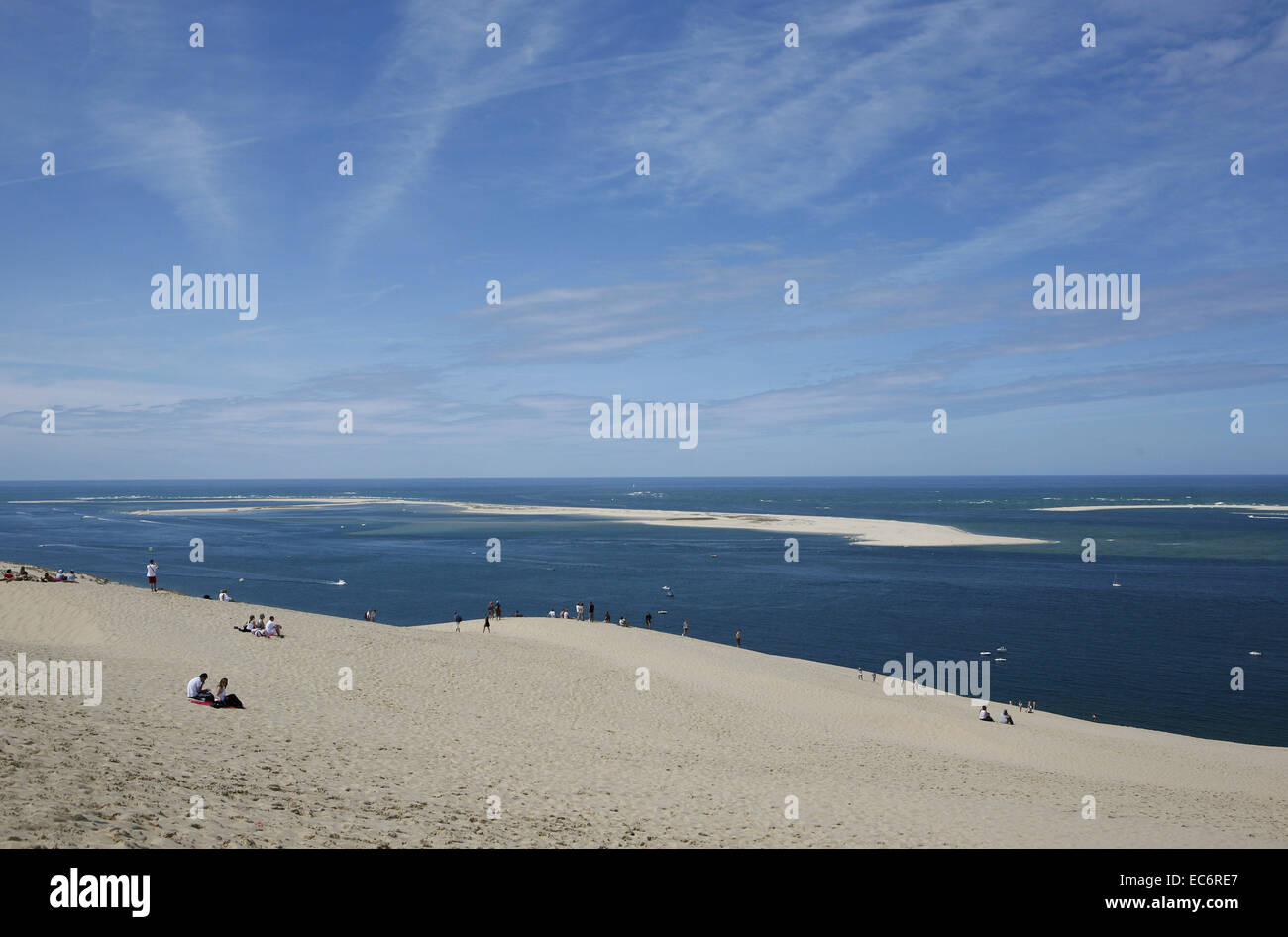 Costa atlantica francese pilat dune pylasurmer Arcachon Francia meridionale Francia Europa Foto Stock