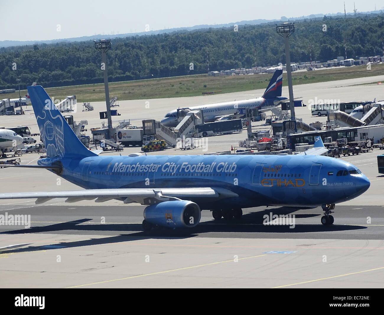 Aeroporto di Francoforte Germania aeromobile Airbus 320 Foto Stock
