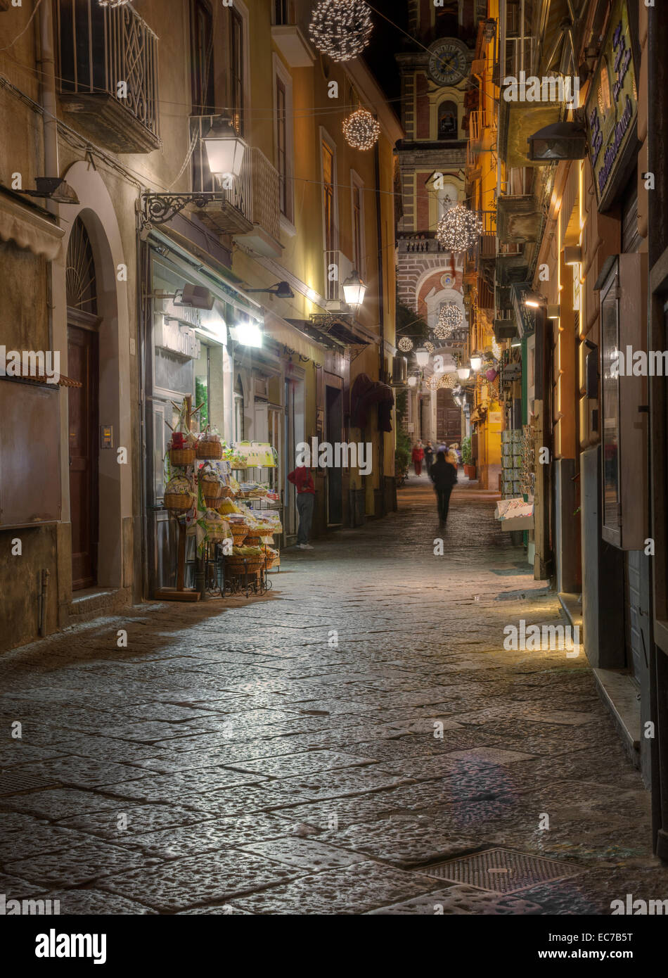 Street nella città vecchia, Sorrento, campania, Italia Foto Stock