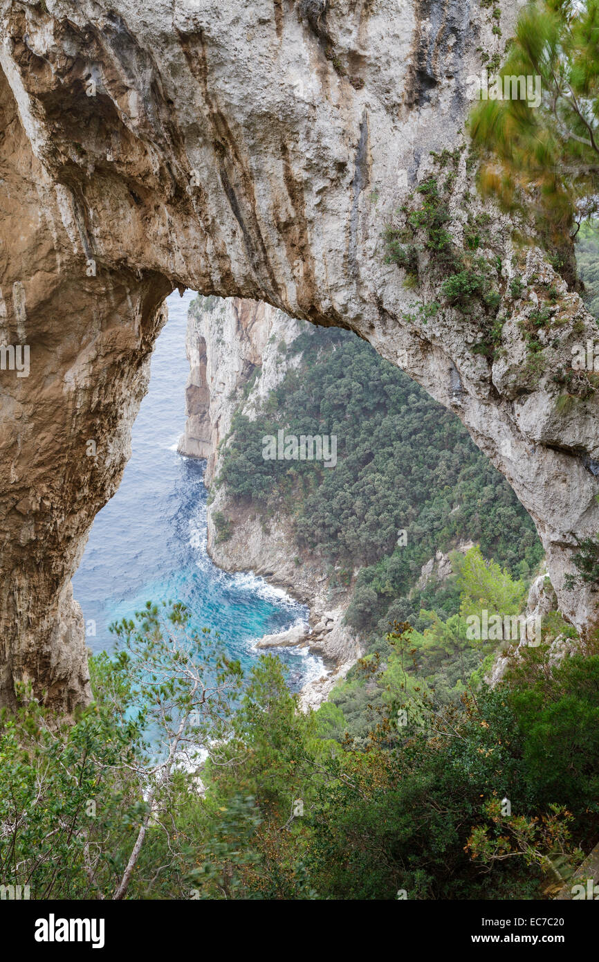 Arco Naturale, Capri, Campania, Italia Foto Stock