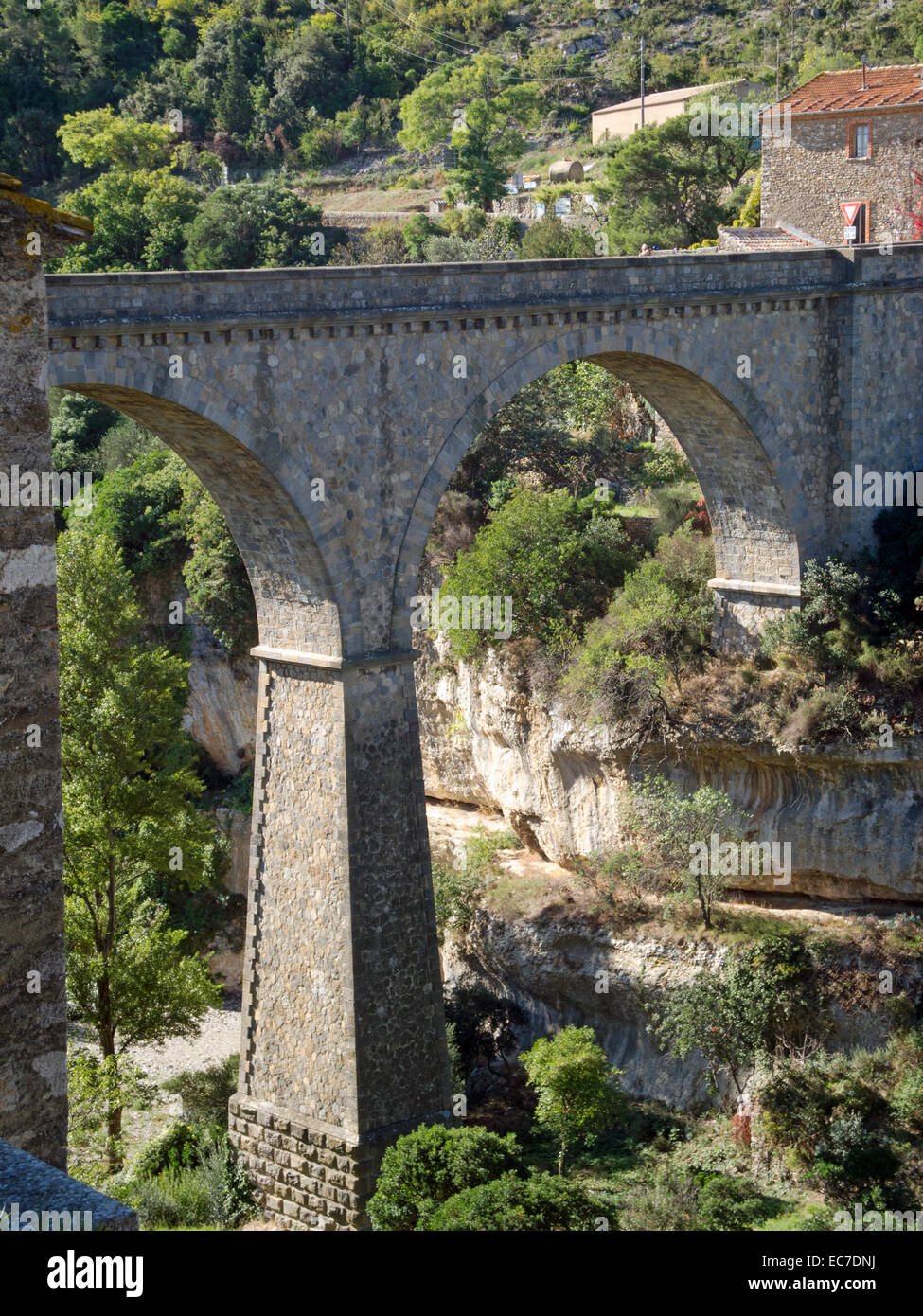 France, Languedoc-Roussillon, Minerve, Bridge Foto Stock