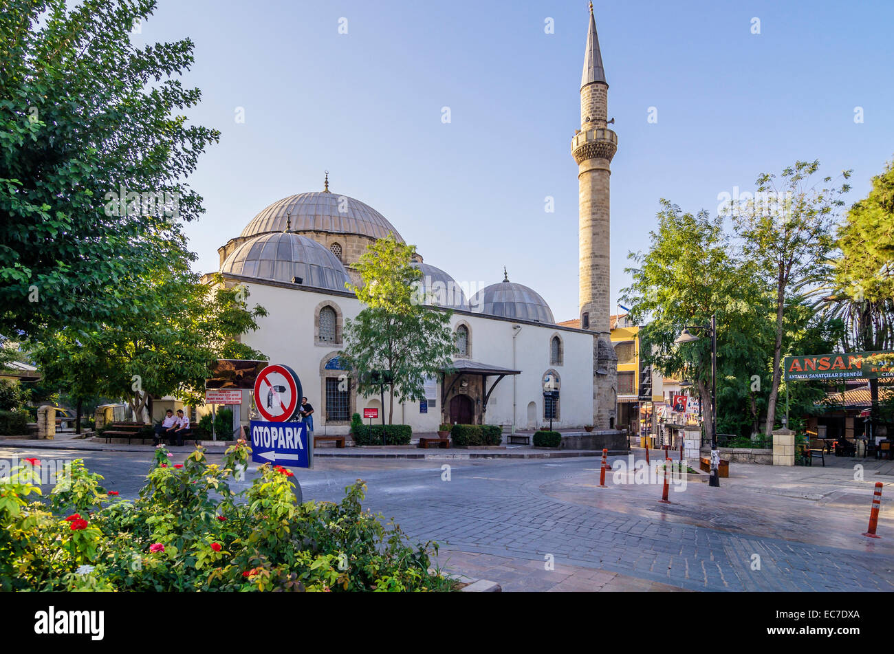 La Turchia, il Medio Oriente, Antalya, Kaleici, Murat Pasa moschea Foto Stock