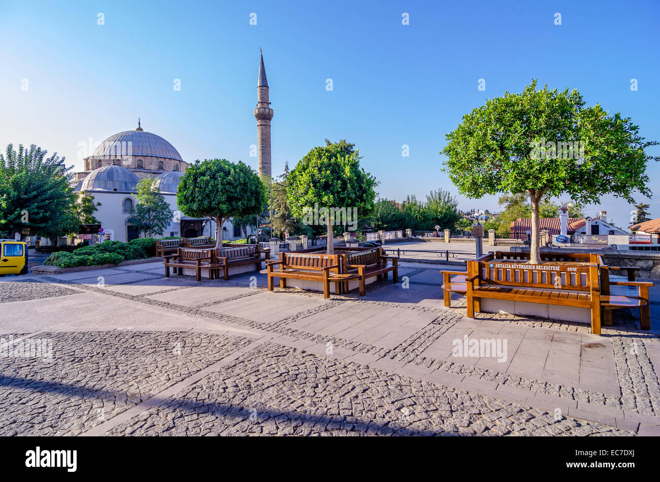 La Turchia, il Medio Oriente, Antalya, Kaleici, Murat Pasa moschea Foto Stock