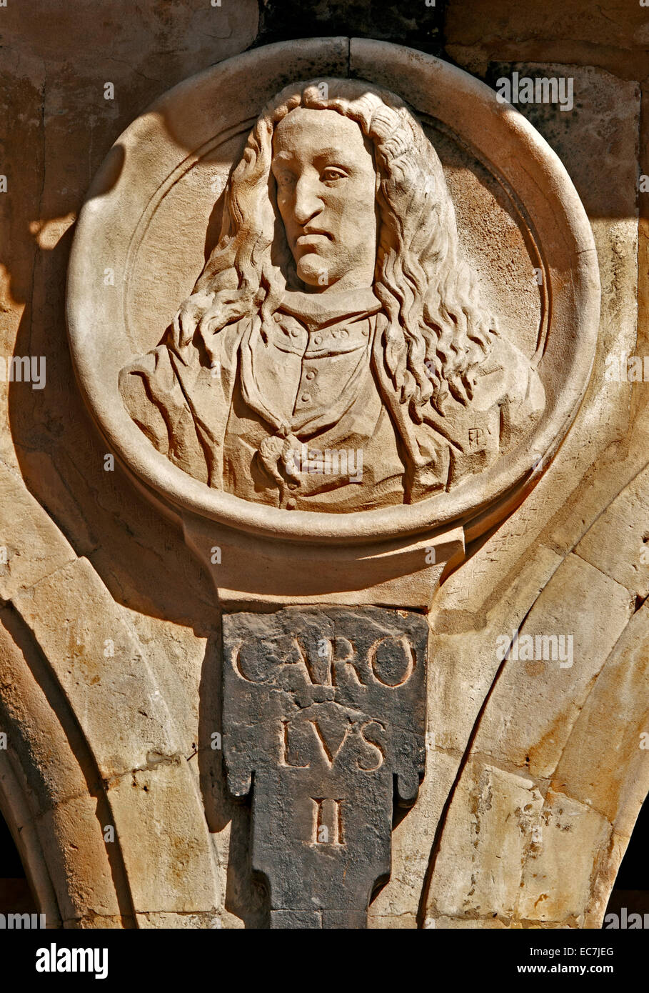 Carlo II di Bewitched 1661-1700 re spagnolo Royal Spagna ( Plaza Mayor Salamanca ) Foto Stock