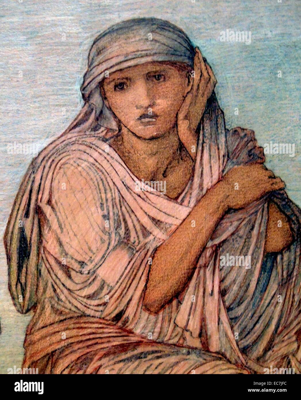 L'ultima sentenza da Sir Edward Burne-Jones (1833-1898) - da una serie di tre incisioni per una finestra ad est di Hampstead nel periodo dei Preraffaelliti. Datata 1856 Foto Stock