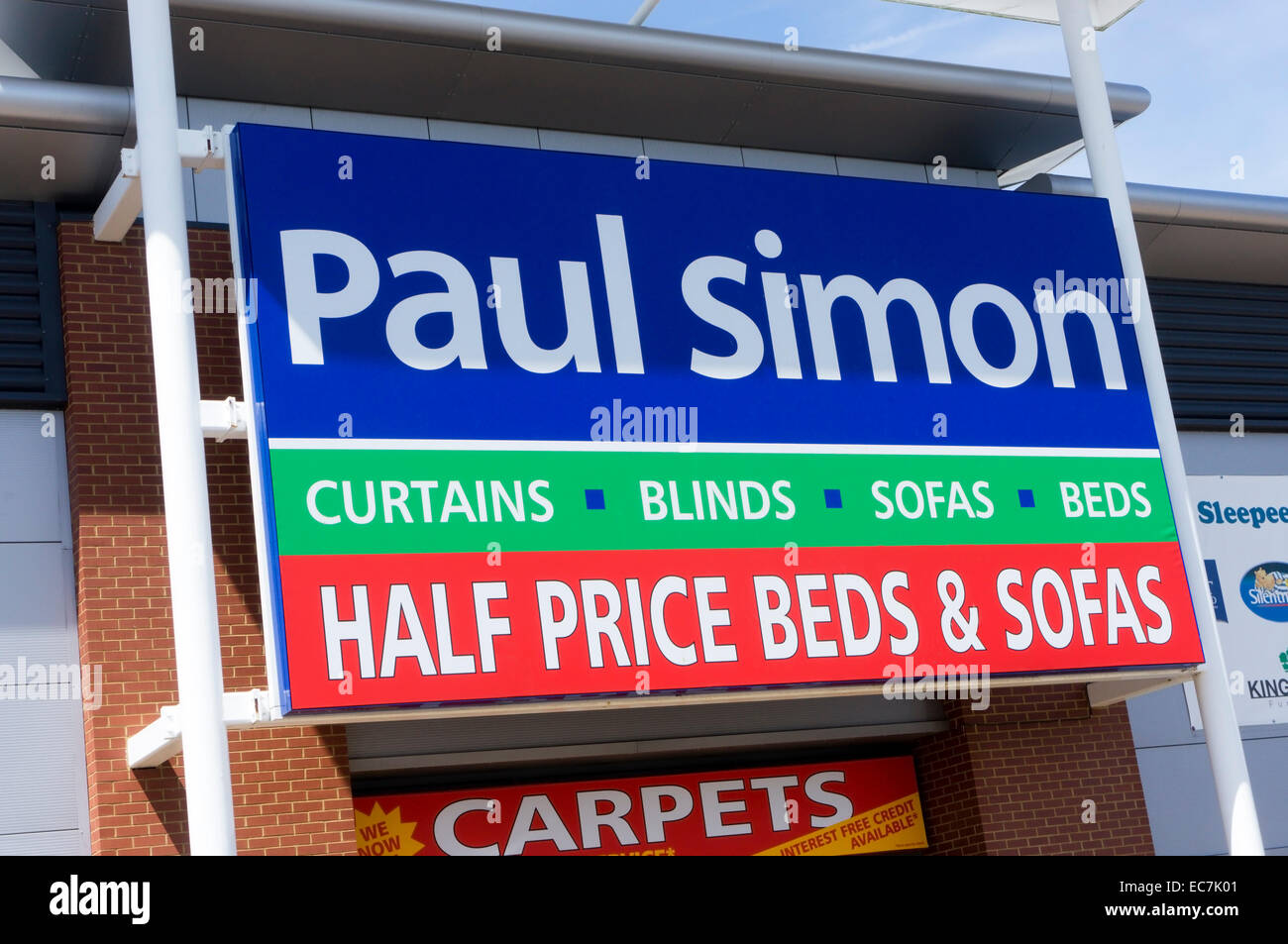 Segno su ingresso di Paul Simon shop, UK. Foto Stock