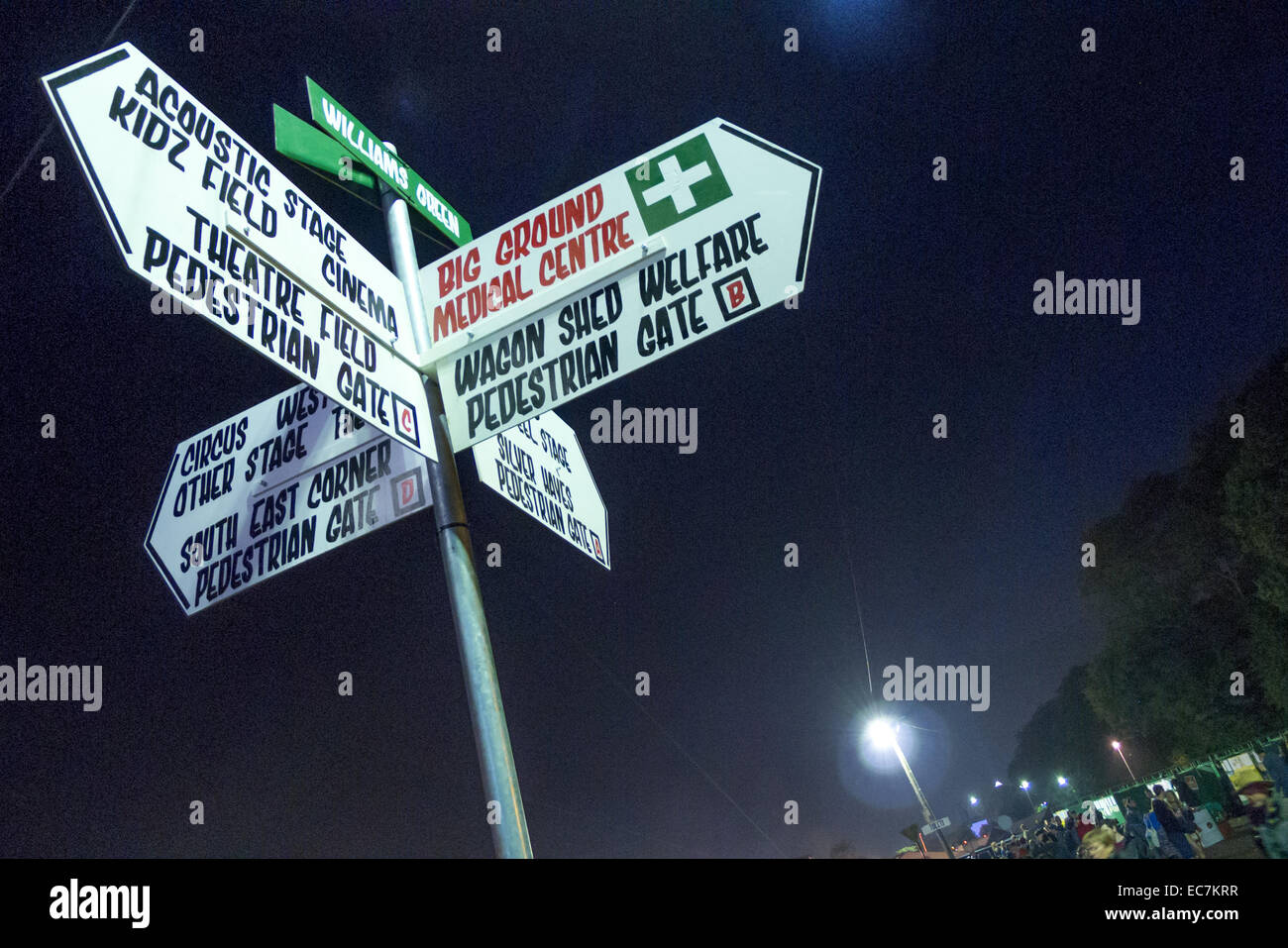 Il festival di Glastonbury nel Somerset. Foto Stock