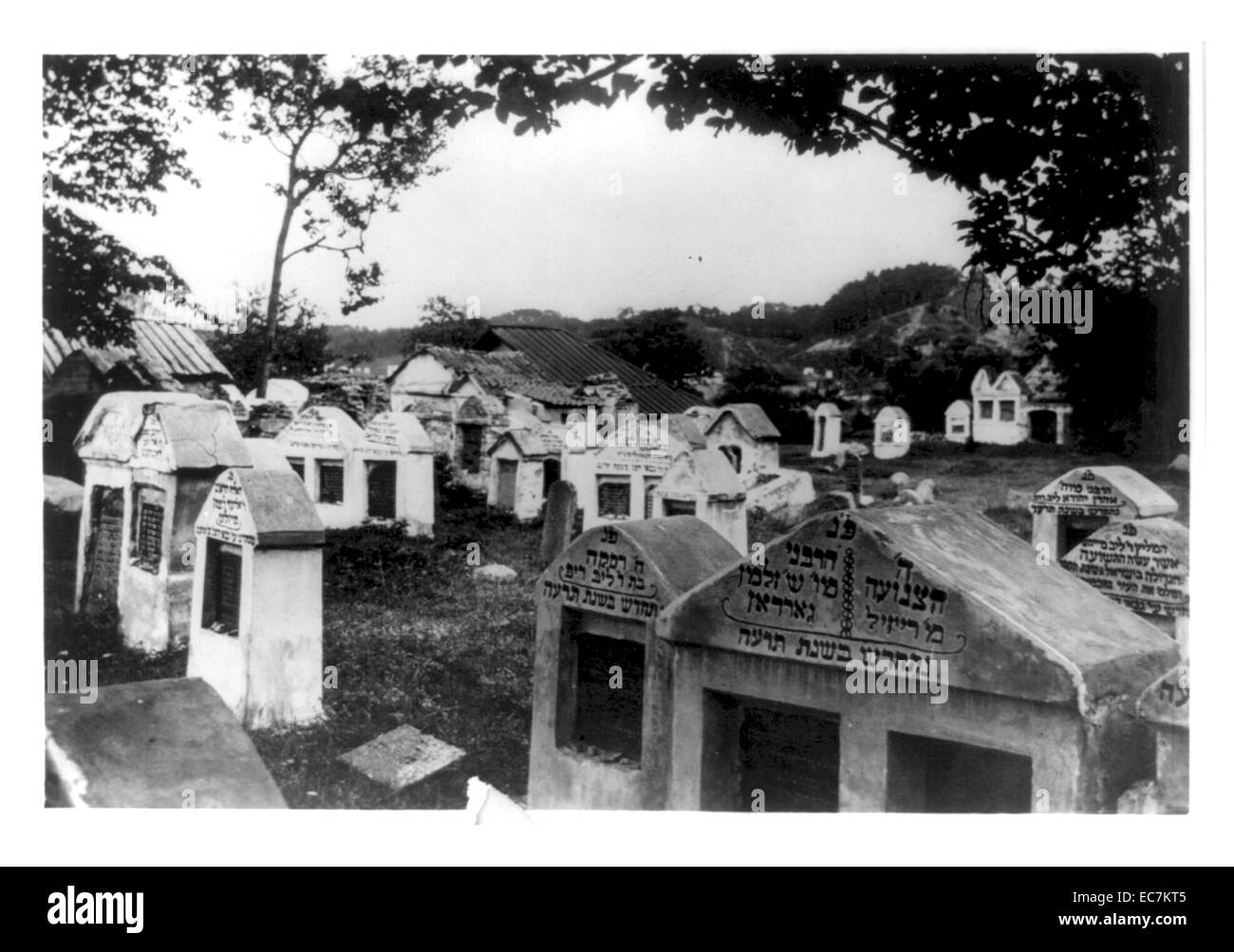 Vecchio Cimitero Ebreo a Vilna, Russia Foto Stock