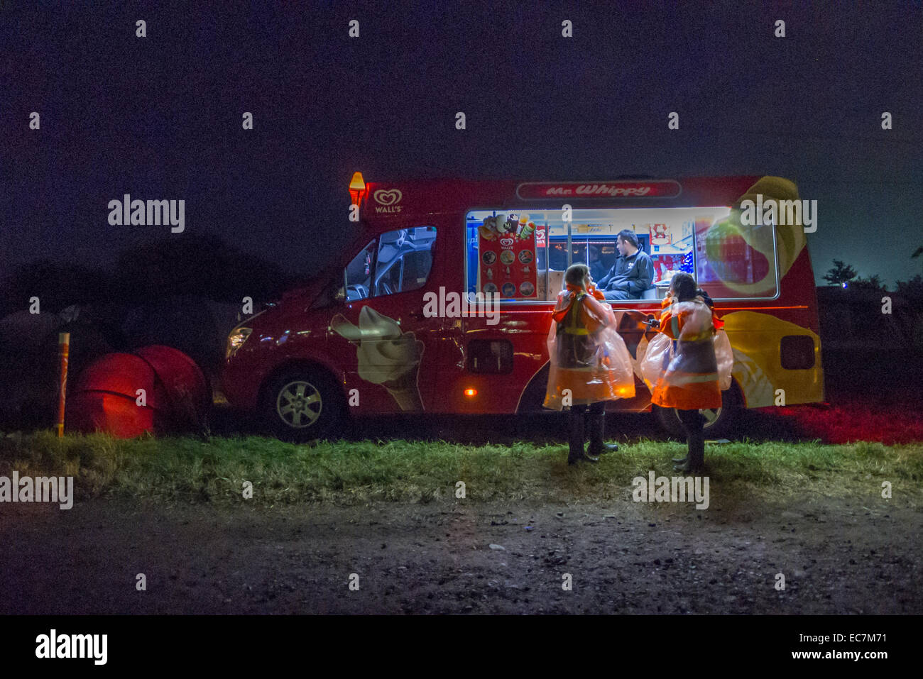 Il festival di Glastonbury nel Somerset. Foto Stock