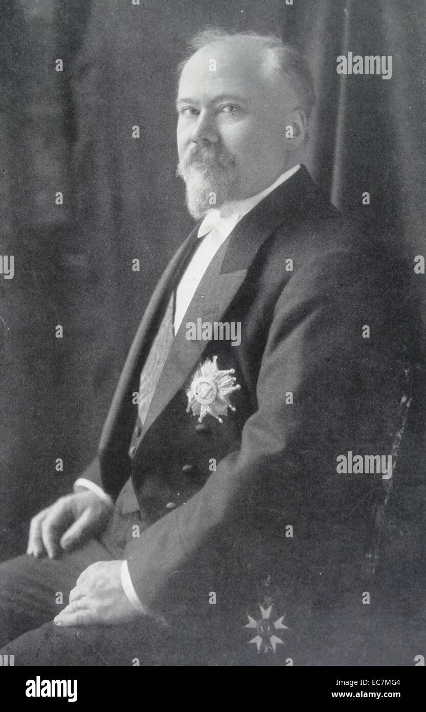 Raymond Poincaré (1860-1934), il Primo ministro francese o il presidente dal 1913 al 1920 Foto Stock